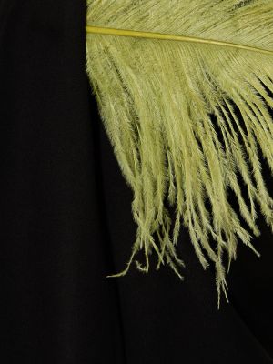 Robe à plumes en crêpe 16arlington noir