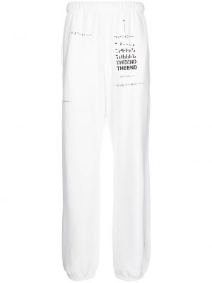 Спортни панталони с принт Takahiromiyashita The Soloist бяло
