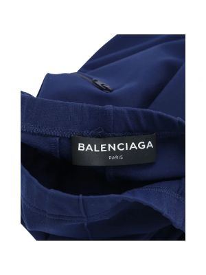 Falda de viscosa Balenciaga Vintage azul