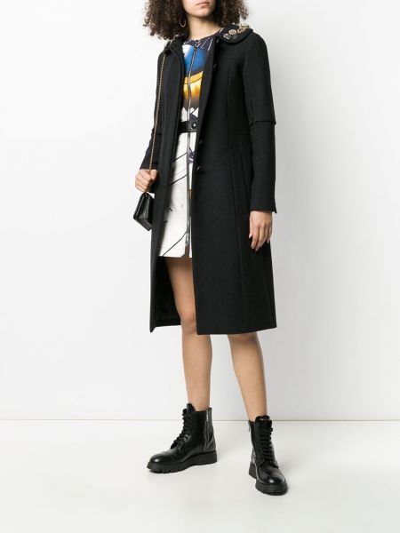 Abrigo con apliques Louis Vuitton negro