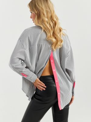 Pruhovaná košeľa na gombíky Cool & Sexy