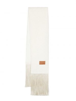 Плетен шал с ресни Forte_forte бяло
