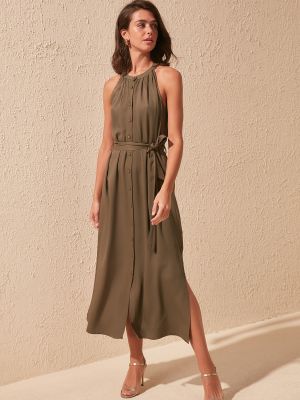 Плаття міді Trendyol, коричнева