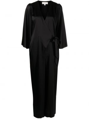 V-hals jumpsuit Fleur Du Mal svart