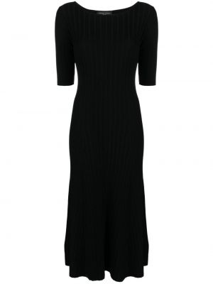 Μίντι φόρεμα Roberto Collina μαύρο