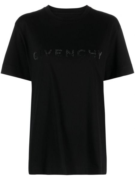Βαμβακερή μπλούζα Givenchy μαύρο