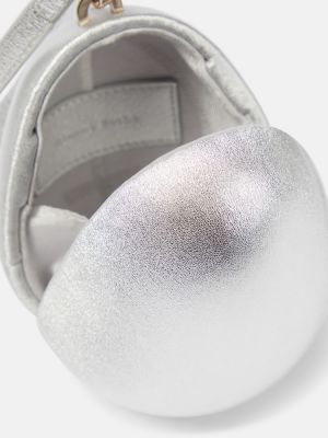 Geantă plic din piele Simone Rocha argintiu