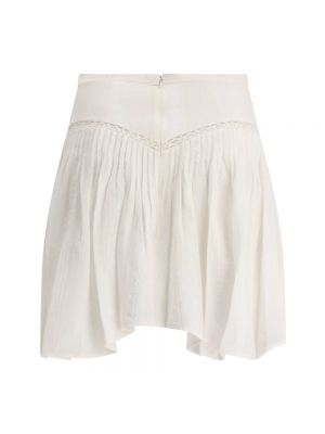 Mini falda asimétrica de encaje Isabel Marant blanco