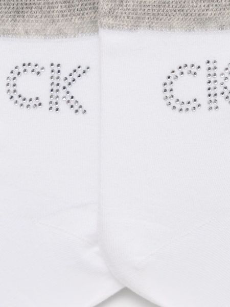 Skarpety bawełniane Calvin Klein białe