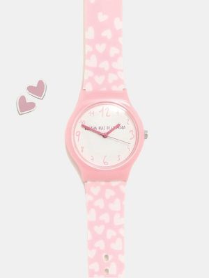 Набор раскладных часов и сережек Pink Hearts Agatha Ruiz de la Prada розовый