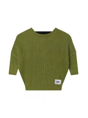 Sweter w jednolitym kolorze Dkny zielony