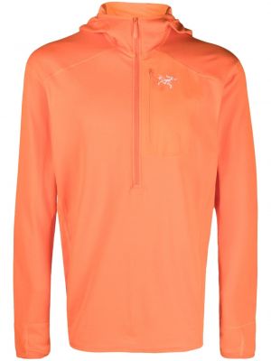 Hoodie med dragkedja Arc'teryx orange