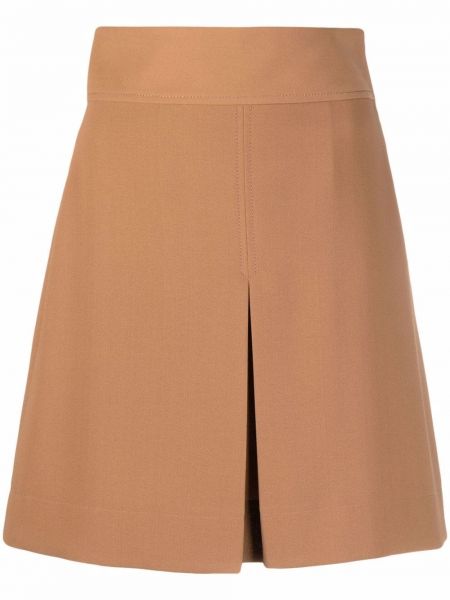 Falda de cintura alta See By Chloé marrón