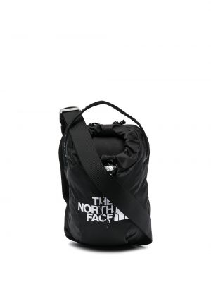 Crossbody torbica s potiskom The North Face črna