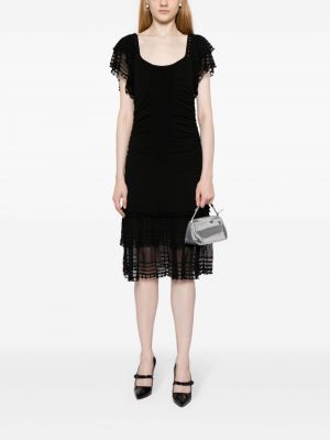 Midi šaty Chanel Pre-owned černé