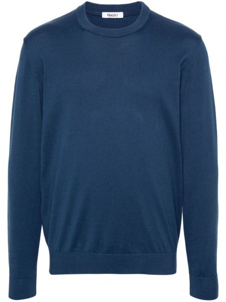 Памучен пуловер Eraldo синьо