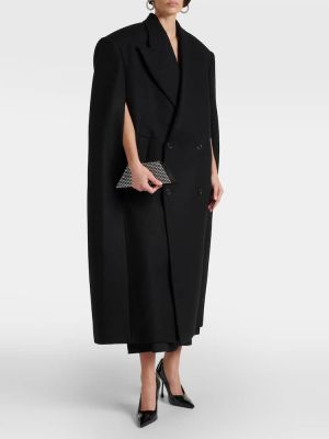 Μάλλινο παλτό Wardrobe.nyc μαύρο