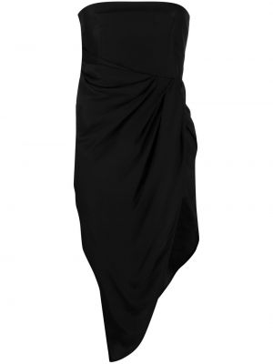 Hedvábné šaty na zip Gauge81 - černá