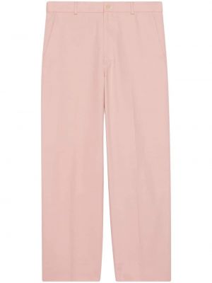 Pantaloni cu picior drept Gucci roz