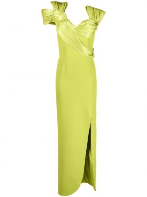 Drapiruotas maksi suknelė Gaby Charbachy žalia