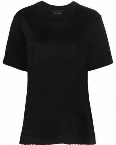 Camiseta de encaje Simone Rocha negro