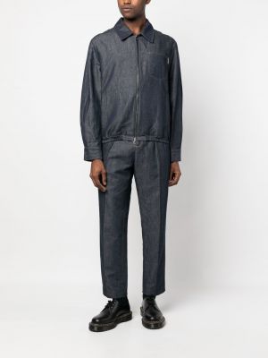 Jeansjacke mit reißverschluss Karl Lagerfeld blau