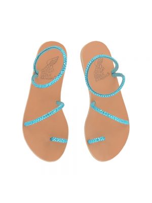 Sandalias de cuero de cristal Ancient Greek Sandals azul