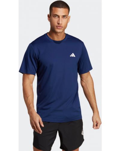 T-shirt in maglia Adidas blu