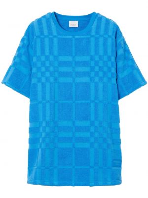 Карирана тениска Burberry синьо