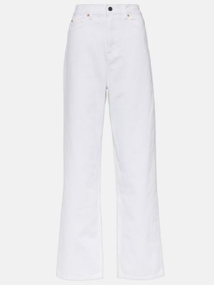 Straight fit džíny s vysokým pasem Wardrobe.nyc bílé