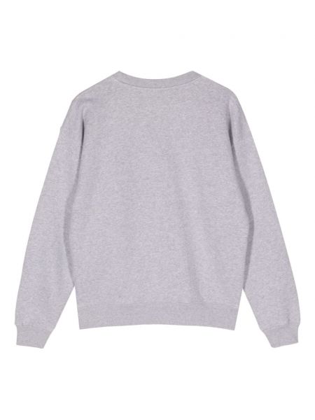 Gėlėtas medvilninis džemperis Maison Kitsuné pilka