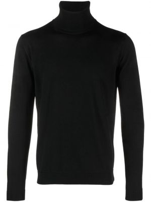 Vlnený sveter z merina Nuur čierna