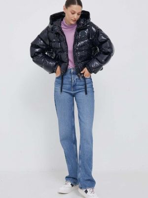 Pernata jakna oversized Tommy Hilfiger plava