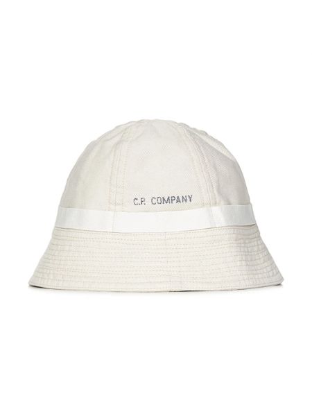 Mütze aus baumwoll mit print C.p. Company weiß