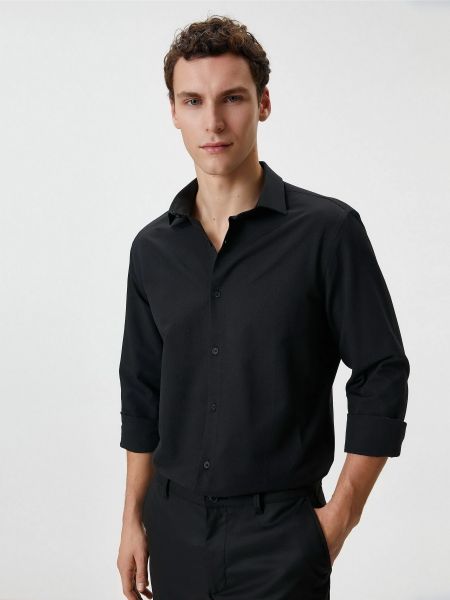 Чорна бавовняна сорочка Koton