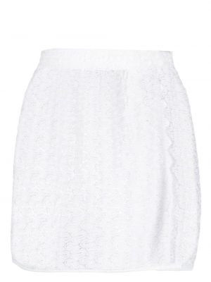 Dzianinowa mini spódniczka Missoni biała