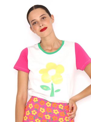 Camiseta de flores Agatha Ruiz De La Prada amarillo