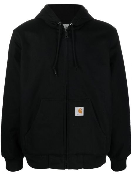 Bavlněná bunda s kapucí Carhartt Wip černá