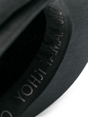 Casquette en coton Yohji Yamamoto noir