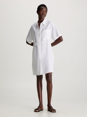 Robe chemise Calvin Klein blanc