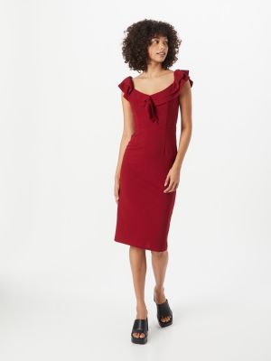 Koktejl obleka Skirt & Stiletto rdeča
