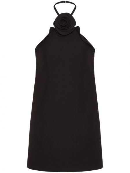 Mini-abito di lana di seta Valentino nero