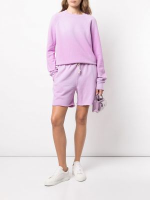 Džínové šortky Re/done fialové