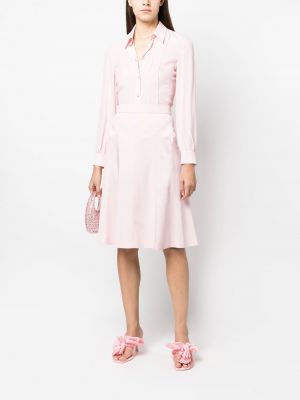 Hemd mit plisseefalten Boutique Moschino pink