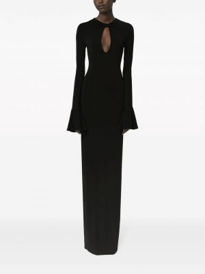 Robe longue ajusté Nina Ricci noir