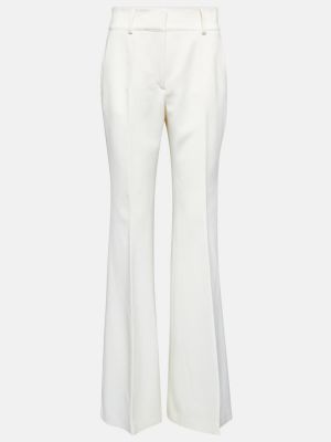 Rovné kalhoty s vysokým pasem Gabriela Hearst bílé