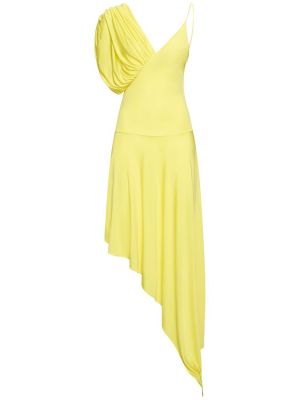 Mini obleka iz viskoze Stella Mccartney rumena