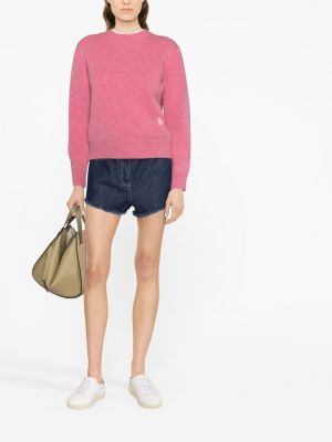 Pull col rond Sporty & Rich rose