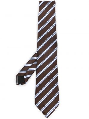 Pruhovaná hedvábná kravata Lanvin