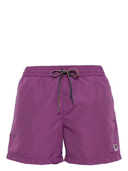 Seepra-printti shortsit Paul Smith violetti